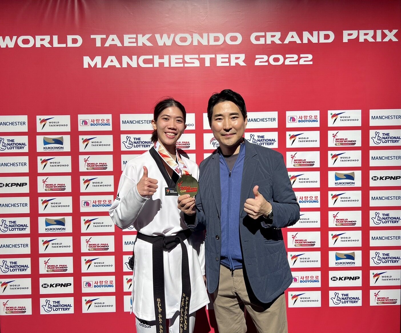 10月22日泰国跆拳道名将帕尼帕克2022世界跆拳道大奖赛夺冠！